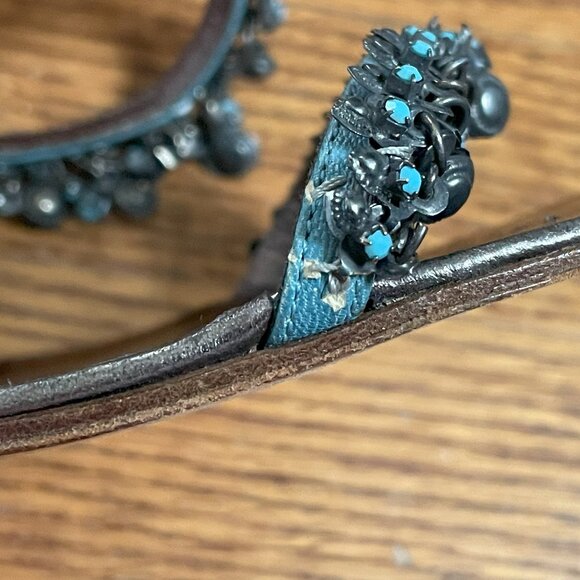 Manolo Blahnik Strappy Sandals with Turquoise Beaded Accents, EU 39.5 - Picture 13 of 16